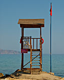 Lifeguard tower, Almyrida