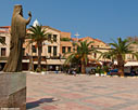 The cathedral square in Chania