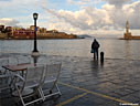 Early wet morning in Chania harbour