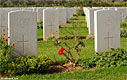 Graves at the Allied War Cemetery of Souda