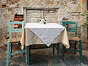 Restaurant table and chairs