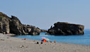 On the beach in Sougia
