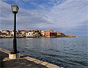 Chania harbour in the morning
