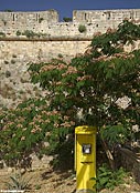 Public telephone by the Venetian fortress in Rethymnon