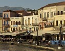 Chania sea front in the morning
