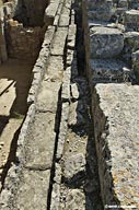 Stone channels - Agia Triada Minoan site