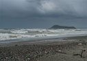 Stormy weather on Gerani beach