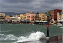 Storm in Chania harbour