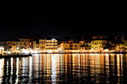 Chania harbour at night