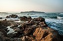 Sea and rocks by Agii Apostoli 