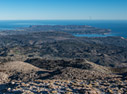 The peninsula of Akrotiri seen from the northern White Mountains