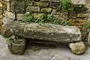 Small stone bench