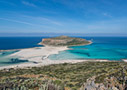 General view of Tigani in Balos Bay