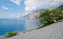 The bay of Agia Roumeli seen from Agios Pavlos