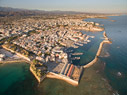 The old town of Chania from above