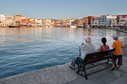Sitting by Chania harbour