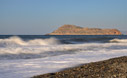 View of Theodorou island from Gerani beach