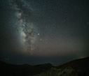 Night sky on the summit of Pachnes