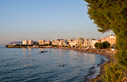 Summer evening on Nea Chora beach