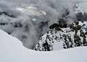 Through the clouds