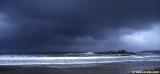 Storm arriving on a beach of Akrotiri